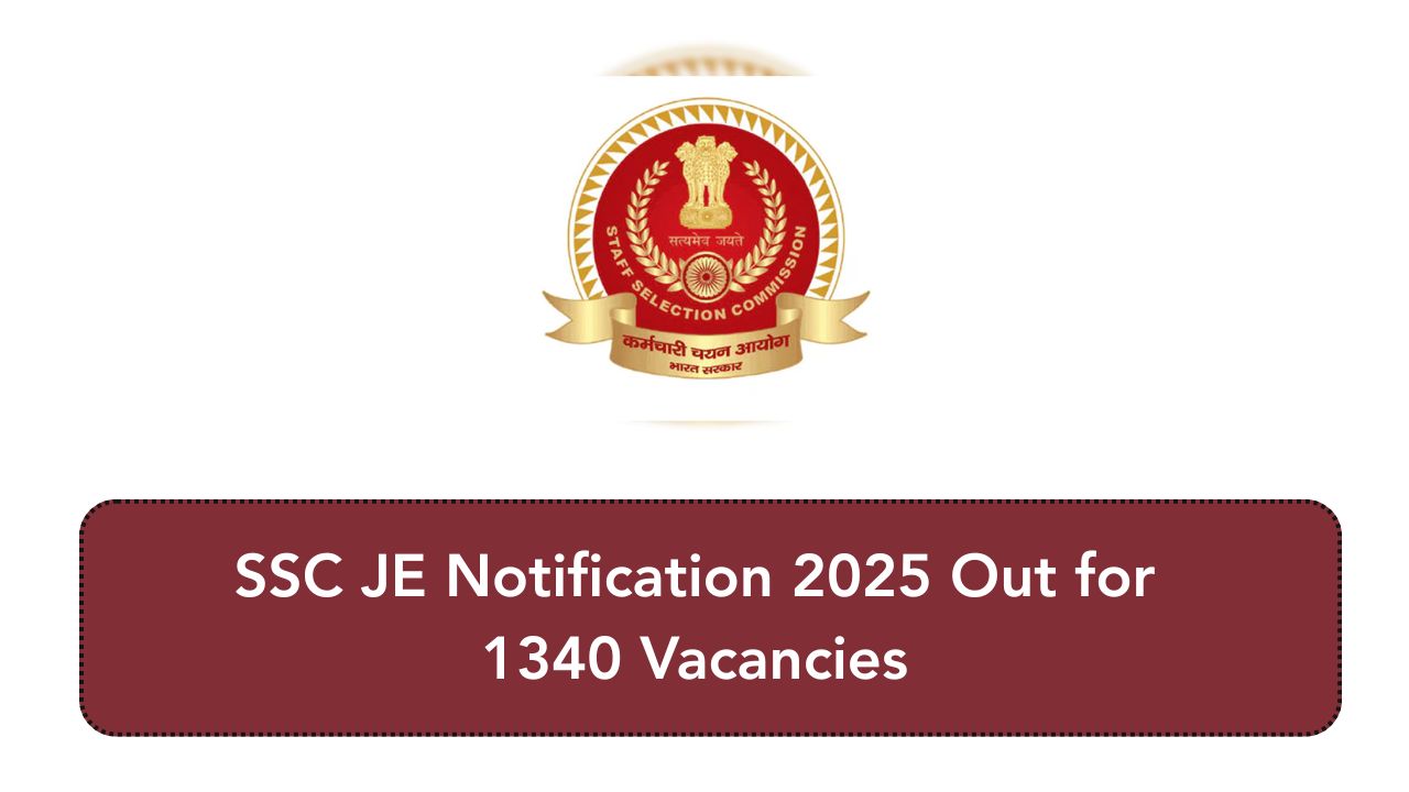 SSC JE Notification 2025