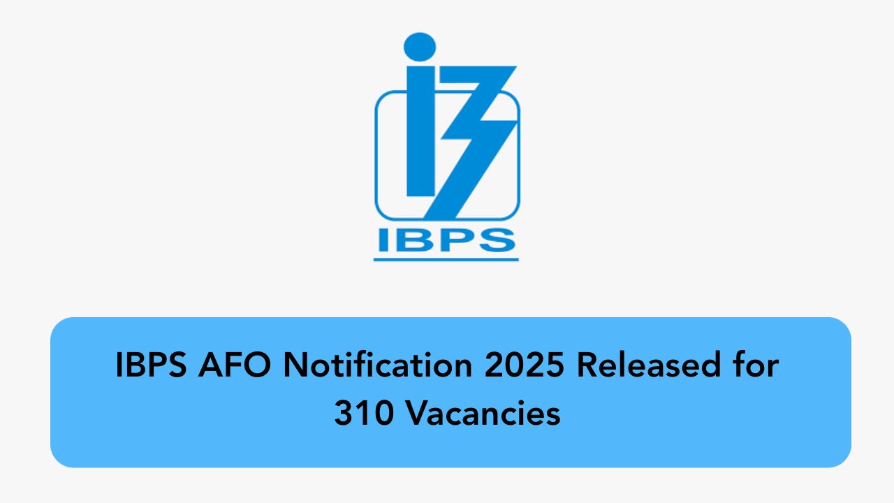 IBPS AFO Notification